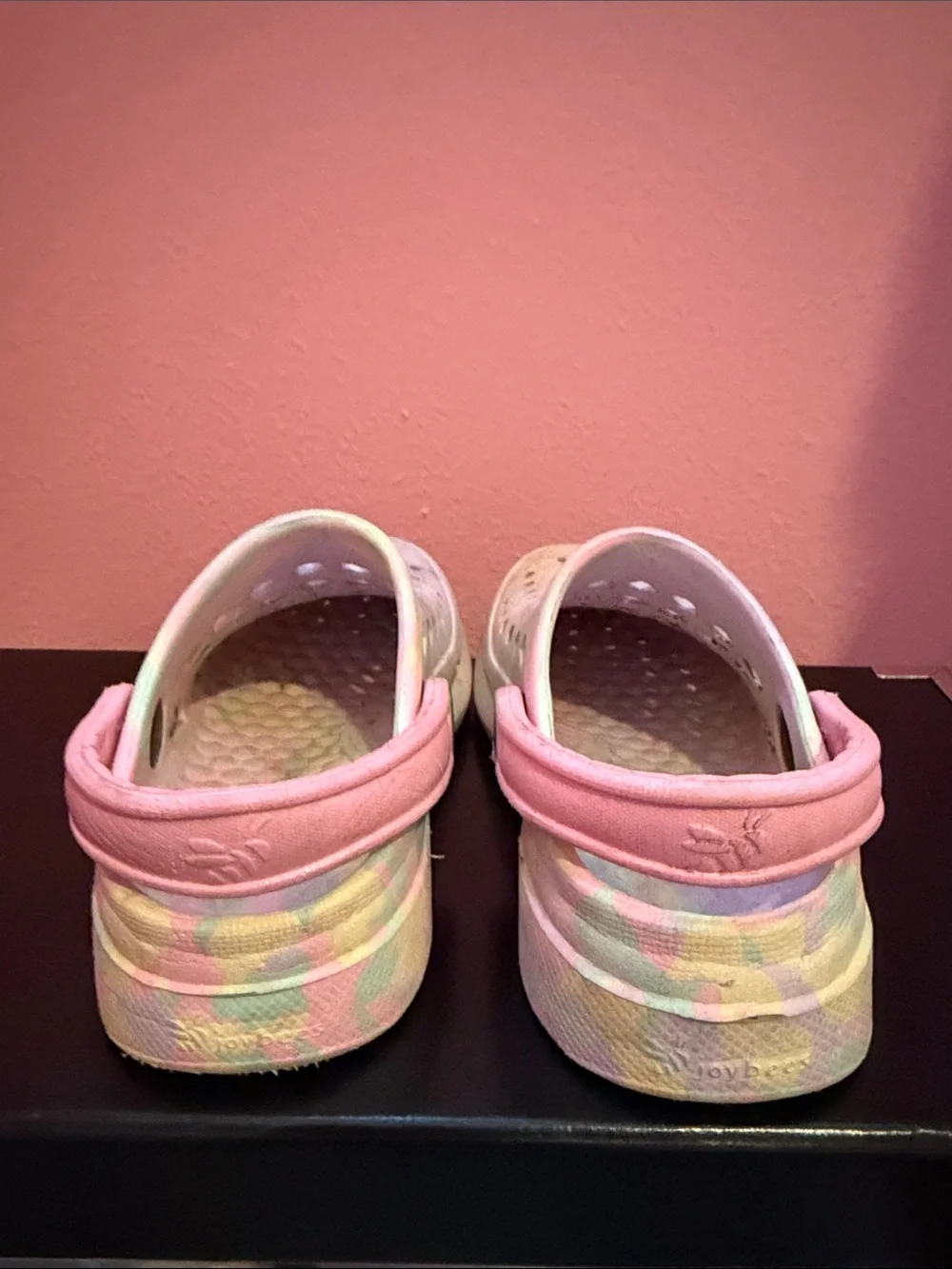 Pink Foam Clog tie Dye Pastel Sandals - toddler 8